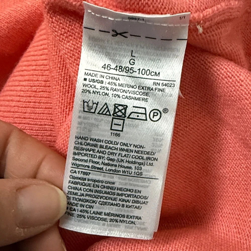 Banana Republic Women's Coral Sweater Cashmere & Wool mix size Large